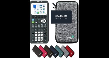 TI-84 Evo-T incl. WYNGS Beschermhoes Lichtgrijs - Grafische Rekenmachine - Basis Pakket