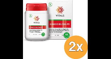 2x Vitals Ginkgo biloba PS 480 mg (60 tabletten)