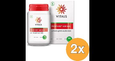 2x Vitals Peapure 400 mg Palmitoylethanolamide (90 vega capsules)
