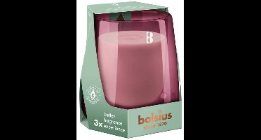 Bolsius CleanLight Starterkit Cedarwood & Vetiver – Navulbare Geurkaars met Handgeblazen Glazen Houder – 4 Stuks