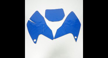 Kit déco 3 pièces bleu Autocollant stickers Ace pour moto Kawasaki 450 KXF Neuf