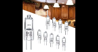 G4 Halogeenlamp 12V - 20W 280lm - Halogeen Lampjes Insteek - Warm Wit Licht - Dimbaar - 10 Stuk