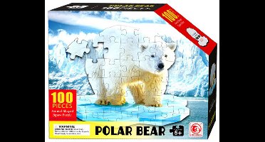 Shape Puzzel Ijsbeer, 100st.
