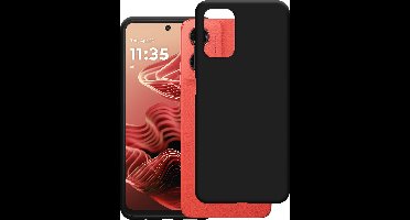 Just in Case hoesje geschikt voor Motorola Moto G35 Hoesje Siliconen - Flexibele Case - Zwart