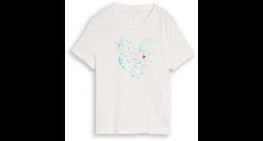 Tom Tailor - T-shirt met print - Maat XS - Dove White