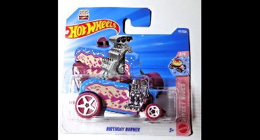 HOT WHEELS BIRTHDAY BURNER BLUE PINK 82/250 HW SWEET RIDES 3/5 SHORT CARD 2026