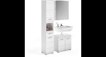 xonox.home badkamermeubel Linus wit imitatie 105x182x34 cm