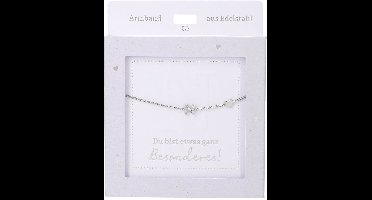 Depesche armband zilver met letter N en hartje - vriendschapssieraad.