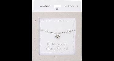 Depesche armband zilver klavertje vier vriendschap cadeau.