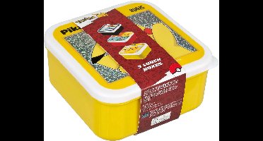 Undercover snackdoosjes Pokémon - 3-delige lunchbox set voor kinderen.