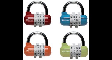 MasterLock Pro Sport Hangslot - 4-cijfer en letter combinatie - 1534EURD