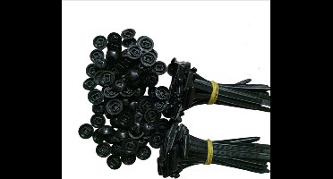 100PCS universele nylon kabelbinders met knopdesign – zelfvergrendelend & zwaar belastbaar – geschikt voor auto-onderhoud, kabelmanagement en carrosserie bevestiging