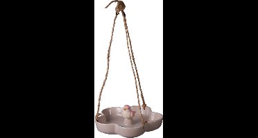 Pro Garden - vogelvoederplek - stenen schaal met vogel - waterschaal -
