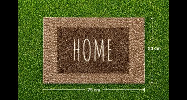 Hamat Deurmat - Droogloopmat - Lima Home - Deurmat - 75x50 cm Taupe-Bruin