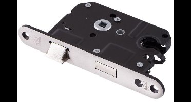 Insteekslot - RVS geborsteld - RVS - Dulimex - Veiligheidsdag- en nachtslot Dulimex SKG** afgerond - doornmaat 50 mm