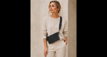 Zebra Trends Lisa Heuptas - Voor Festival - Fanny Pack met Afneembare Heupband - Zwart
