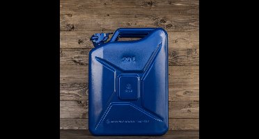 Stalen Jerrycans 20L Blauw - UN Gekeurd - Benzine & Diesel