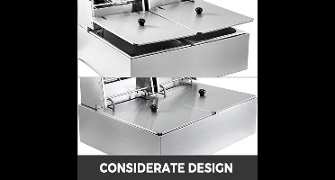 Dubbele Friteuse – Professionele Frituurpan – Elektrische Frituurpan – Snack Friteuse – Horeca Friteuse – 12 Liter Inhoud – 5000W Vermogen