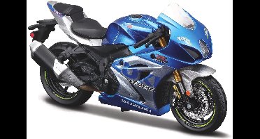Bburago Suzuki Gsx-R 1000 R - Modelauto - Schaal 1:18 - Blauw/Zilver