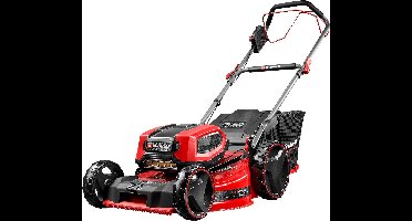 Einhell Professional Accu Grasmaaier GP-CM 36/52 S BL Li Kit - Power X-Change - 36 V/Li-ion - Maaibreedte: 52 cm - Aanbevolen gazonoppervlakte: tot 1200 m² - 65 L opvangzak - Maaihoogte: 25-80 mm - Incl. 4x 5.2 Ah Accu en 2x DUO-lader