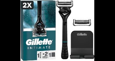 2 x Gillette Intimate - Scheermes Voor Intieme Zone - 1 Handvat + 2 Scheermesjes