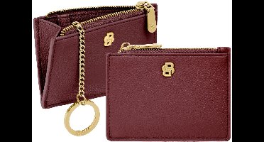 HUGO BOSS sleutelgeval kaarthouder Signature Lady Card Holder Burgundy wijnrood