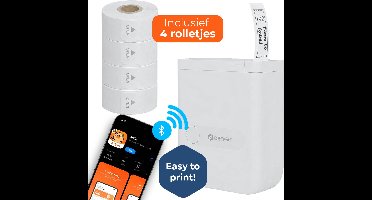 Denver Labelprinter - Bluetooth - Verbinding met smartphone - 15x40mm - Incl. 4 stickerrollen - MBP16