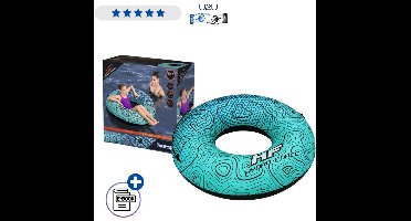 Bestway Zwemband 36401 Blue 106 cm - Opblaasbare Zwemring Met Handgrepen Voor Volwassenen En Kinderen Vanaf 12 Jaar Voor Zwembad Strand En Vakantie Van Duurzaam PVC Inclusief Reparatiepatch Met Ebook