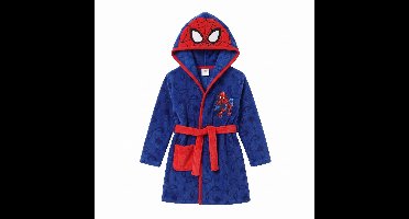 Spiderman Badjas - Maat 134/140 - Polyester - Blauw - Badjas kind