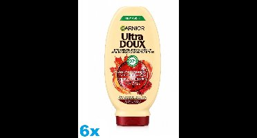 Garnier Ultra Doux Conditioner Helende Esdoorn – 6 x 250 ml – Castorolie & Esdoornsap – Voor Zeer Beschadigd Haar