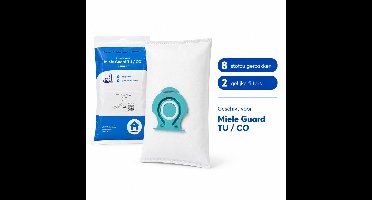 Vervangende stofzuigerzak – compatibel met Miele HyClean Pure TU & CO / Guard S1, L1, M1 – niet origineel (8 zakken + 2 filters)