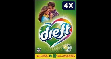 4 x Dreft Waspoeder Regular - 1,05 kg