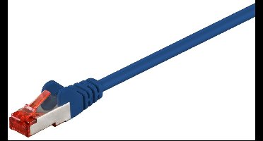 Goobay CAT 6 Patch Cable, S/FTP (PiMF), blue 0.25 m