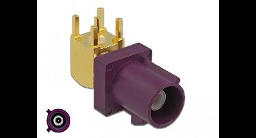 Delock FAKRA D plug 90° PCB