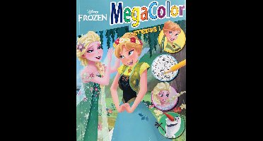 Disney Frozen - Megacolor - Elsa - kleurboek met stickers - +/- 125 kleurplaten - knutselen