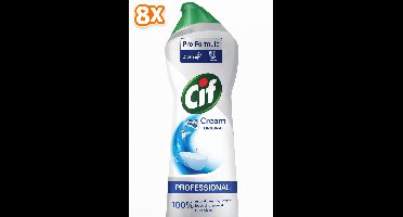 8 x Cif Professional - Schuurmiddel - Original - 750ml