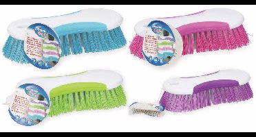 Lifetime Clean Schrobborstel 16 cm Assorti - Duurzame Reinigingsborstel voor Moeilijke Oppervlakken