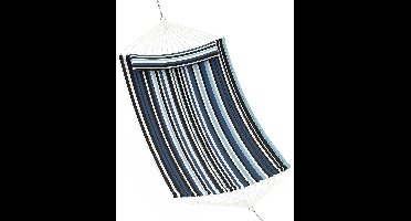 JAQZY Hangmat - Dubbele Buiten Hangmat - 1-2 Personen - Inclusief Kussen - Tot 204kg - Met Ophanglijnen - Katoenmix Polyester Stof