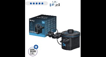 Bestway PowerTouch Elektrische Luchtpomp 62254 - Compacte Batterijpomp Voor Luchtbed Zwemband En Opblaasbaar Speelgoed - Elektrische Air Pump Met 3 Opzetstukken En Leegzuigfunctie Met Ebook