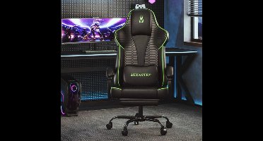 Gamingstoel – Gamestoel – Gaming Chair – Bureaustoel – Game Stoel – Ergonomisch – Verstelbare Rugleuning – 360° Draaibaar – Max 150 kg – Groen
