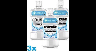 Listerine – Mondwater – Advanced White – Mild – 500 ml - Bulkverpakking - 3 stuks