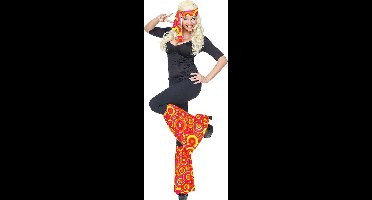 Hippie verkleedset rode bollen unisex jaren-7