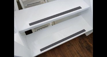 Rubber trap strip zelfklevend 15m x 27mm Grijs