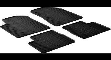 Gledring Rubbermatten passend voor Alfa Romeo Giulietta 2010-2014 (T profiel 4-delig + montageclips)