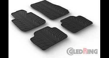 Gledring Rubbermatten passend voor BMW 3 serie F30/F31 2012-2019 (T profiel 4-delig + montageclips)
