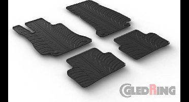 Gledring Rubbermatten passend voor Mercedes E-Klasse W213 Sedan 3/2016- (Automaat) (T profiel 4-delig + montageclips)
