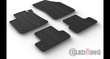 Gledring Rubbermatten passend voor Renault Megane IV 5 deurs/Grandtour/Grand Coupe 2016- (Handgeschakeld) (T profiel 4-delig + montageclips)