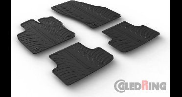 Gledring Rubbermatten passend voor Seat Ateca 5/2016- (T profiel 4-delig + montageclips)