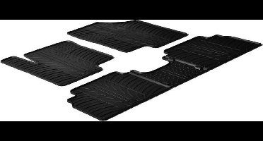Gledring Rubbermatten passend voor Kia Venga 2009- / Hyundai ix20 2010- (T profiel 5-delig + montageclips)