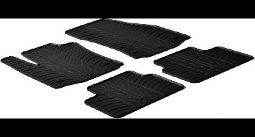 Gledring Rubbermatten passend voor Opel Meriva B 2010- (T profiel 4-delig + montageclips)